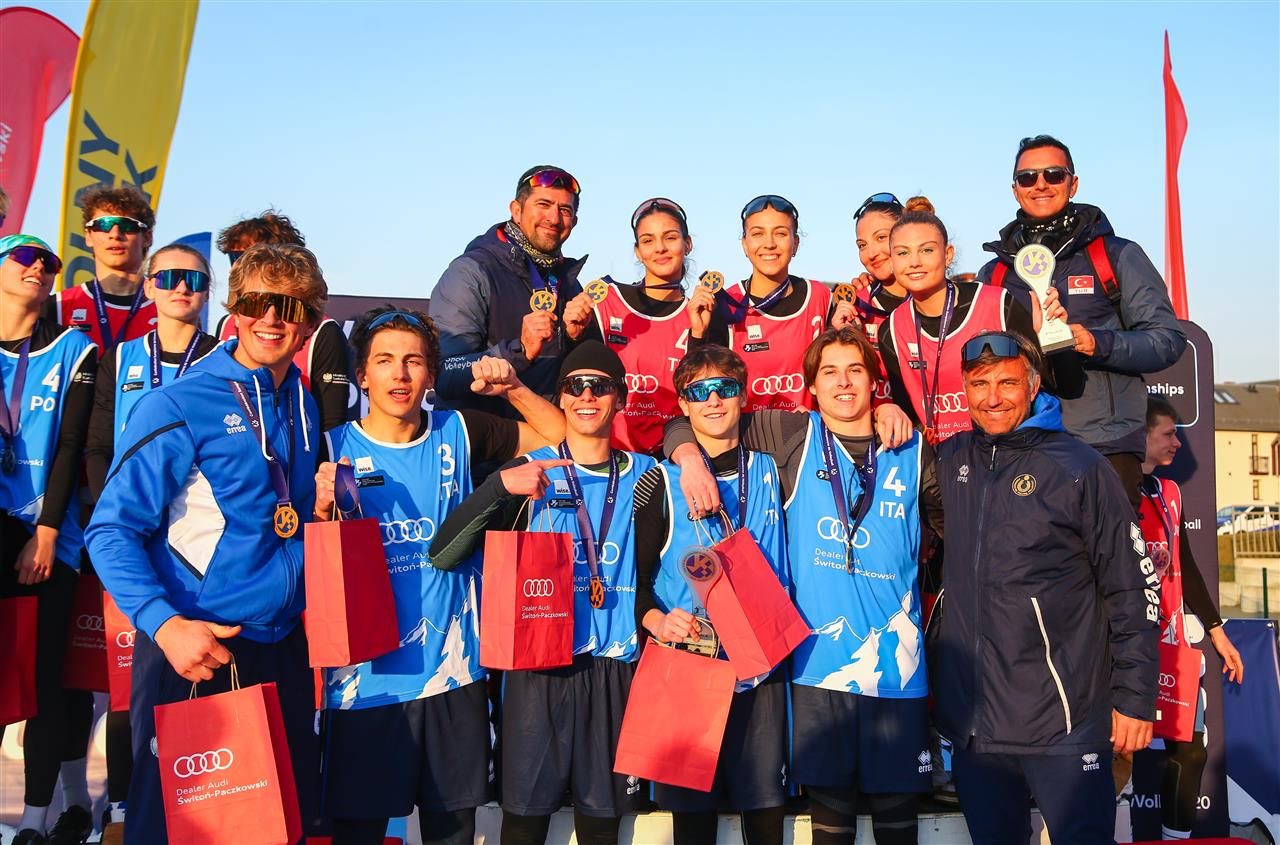 Preview Türkiye and Italy Claim U20 Snow Volleyball European Crowns