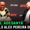 Adesanya Expresses Admiration for Alex Pereira: “I Sincerely Hope He Never Loses Again”