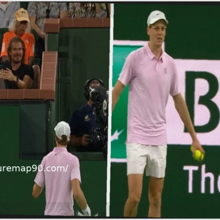 Sinner si infuria e reagisce in campo contro Fonseca dopo essere stato disturbato da un tifoso