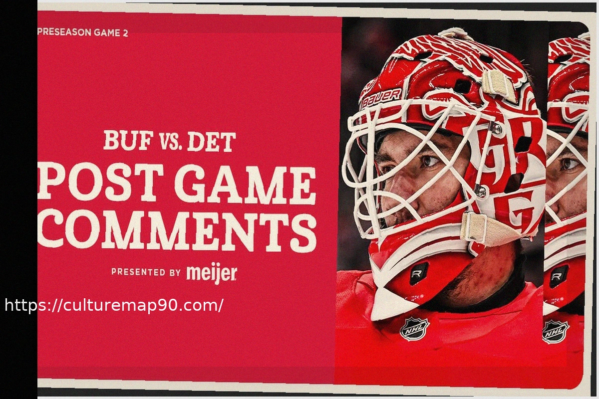 Preview Live Game Updates: Red Wings Battle Sabres, Postava Backs Up Gibson