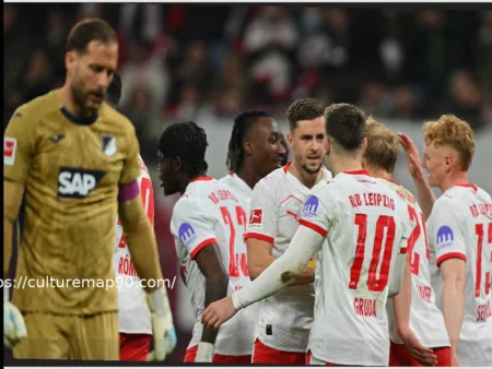 RB Leipzig Takes Commanding 4-0 Halftime Lead Against Hoffenheim