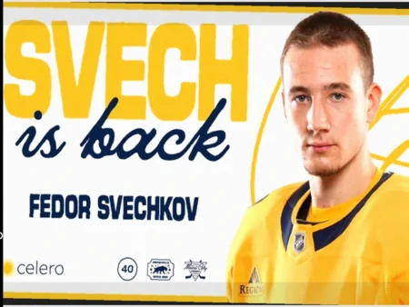 Nashville Predators Sign Fedor Svechkov to Two-Year, $2.5 Million Deal