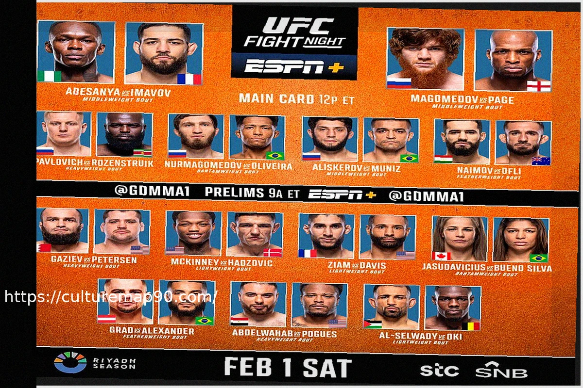 Preview Match TV to Broadcast UFC Fight Night 270 Live