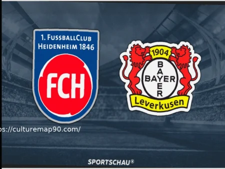 Bundesliga: 1. FC Heidenheim 1846 gegen Bayer Leverkusen – Spielinformationen
