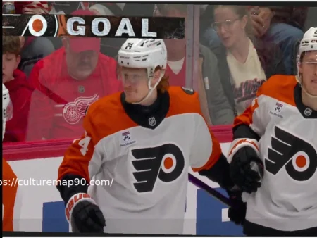 Tippett’s Hat Trick Fuels Flyers in Tense Win Over Red Wings