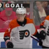 Tippett’s Hat Trick Fuels Flyers in Tense Win Over Red Wings