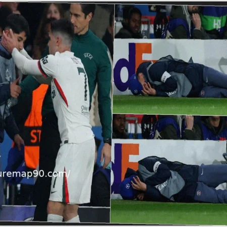 PSG-Chelsea Chaos: Ball Boy Pushed by Neto, Sparks Simulation Row in Champions League