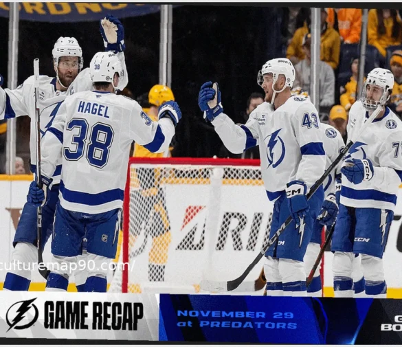 NHL: Tampa Bay Lightning Edge Nashville Predators 3-2 in Thrilling Clash