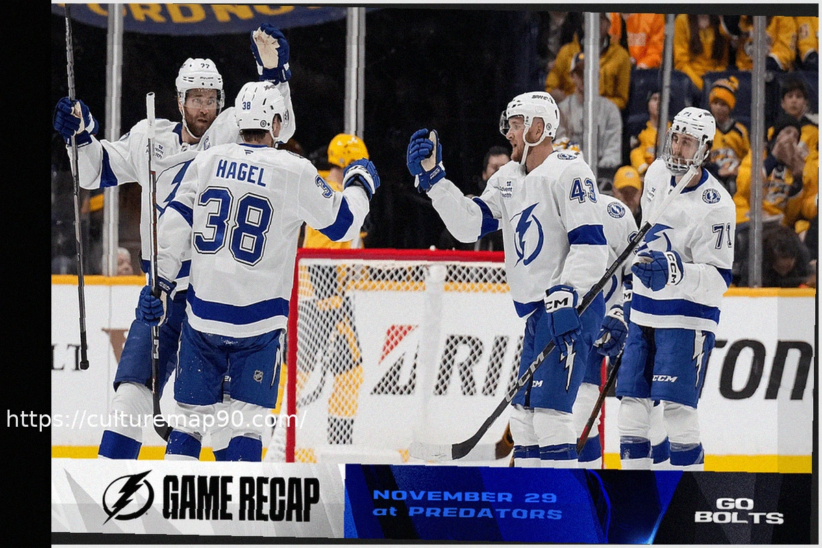 Preview NHL: Tampa Bay Lightning Edge Nashville Predators 3-2 in Thrilling Clash