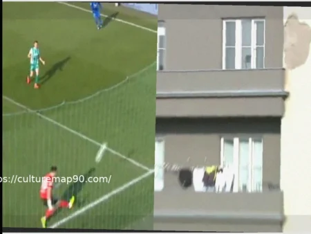 Goalkeeper’s Clearance Hits Nearby Building in Czech Republic