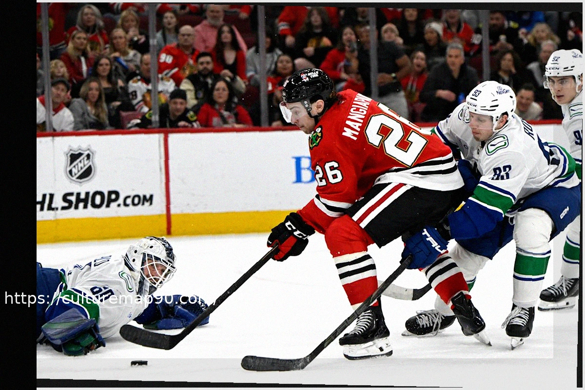 Preview Blackhawks Sideline Louis Crevier and Andrew Mangiapane Due to Injuries