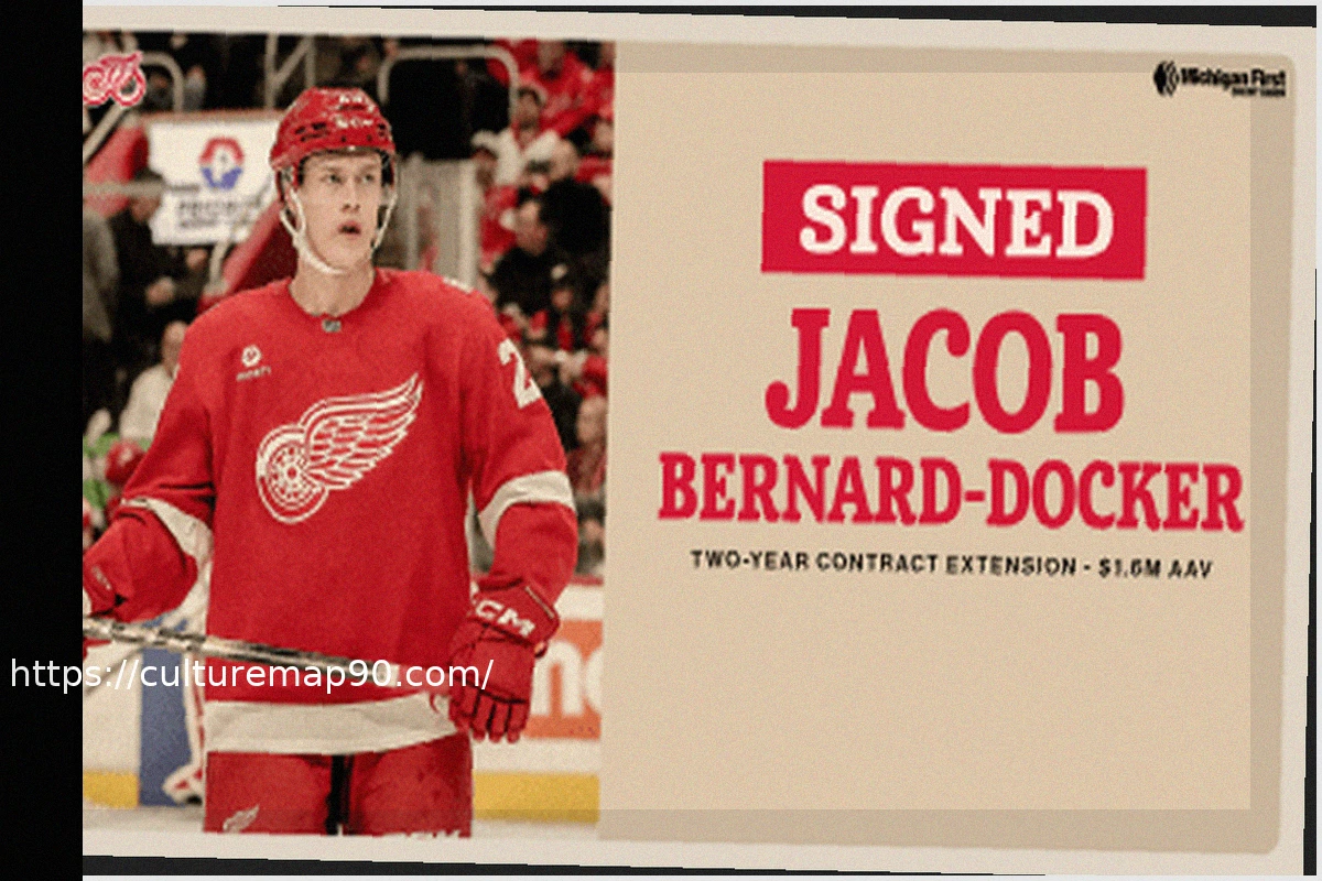 Preview Red Wings продлили контракт с Джейкобом Бернар-Доккером на 2 года и $3,2 млн