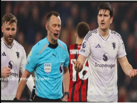 Premier League: Manchester United Pegged Back Twice, Maguire Sent Off in Bournemouth Draw