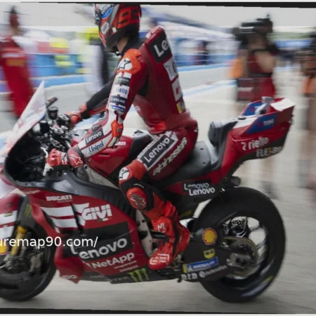 Marc Marquez claims victory in a chaotic Spanish Sprint race, with three Ducatis on the podium