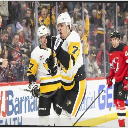 Пингвины обеспечили себе место в плей-офф впервые с 2022 года после победы над Девилс