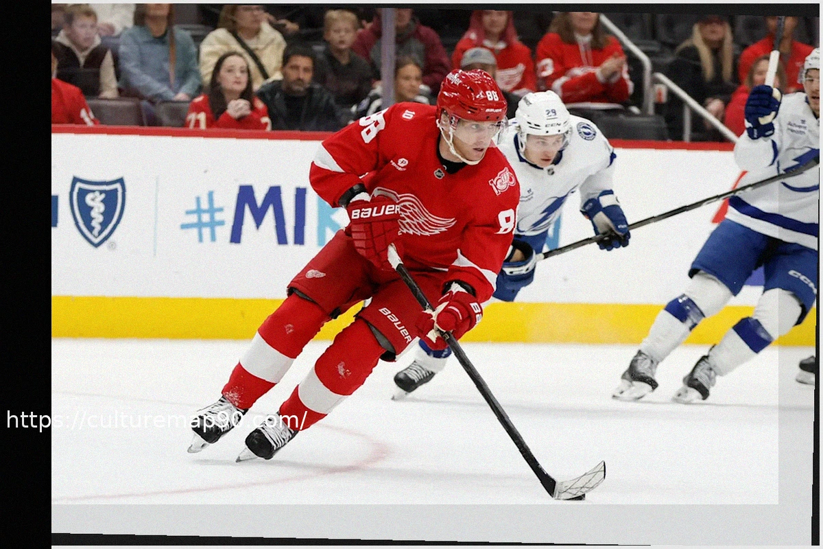 Preview Red Wings vs. Rangers: Lineup Shakes Up as Faulk Sits, Sandin-Pellikka Steps In