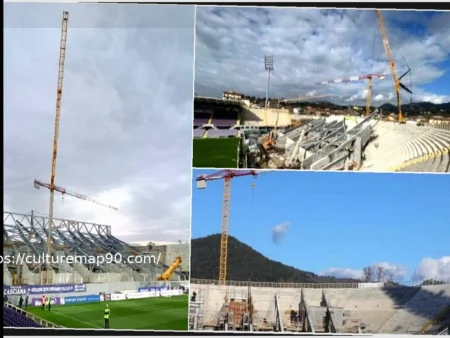 Fiorentina-Lazio: гигантский кран на стадионе “Артемио Франки” вызывает опасения