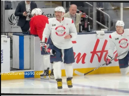 Овечкин на льду: “Кэпиталз” готовятся к матчу с “Блю Джекетс”