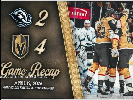 Golden Knights Triumphant Over Mammoth 4-2 in Game 1