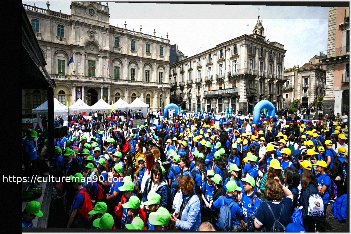 Preview Студенты и юные спортсмены заполнили Площадь Университета в Катании