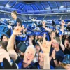 Paderborn Fans Celebrate Promotion On The Pitch