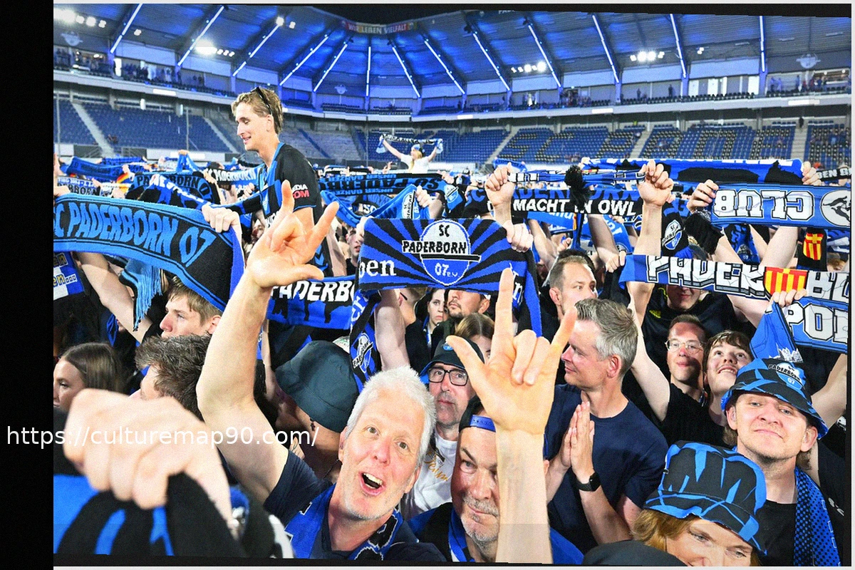 Preview Paderborn Fans Celebrate Promotion On The Pitch