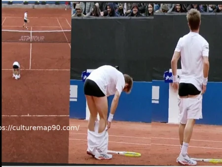 Неловкий момент Корентена Муте на турнире ATP 500 в Гамбурге