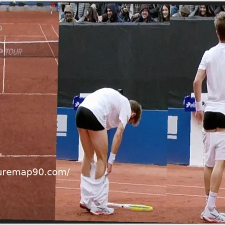 Неловкий момент Корентена Муте на турнире ATP 500 в Гамбурге