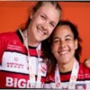 England Captain Zoe Stratford and Tatyana Heard Depart Gloucester Hartpury