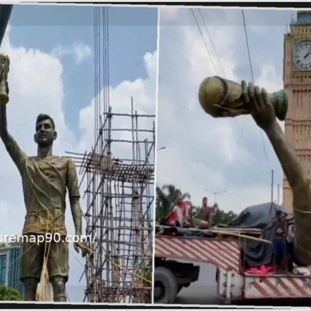 Statua di Messi rimossa in India: “Oscillava al vento”