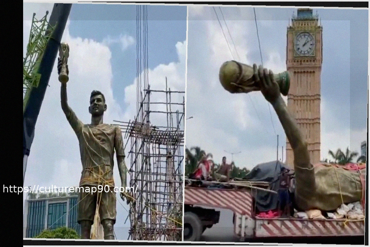 Preview Statua di Messi rimossa in India: “Oscillava al vento”