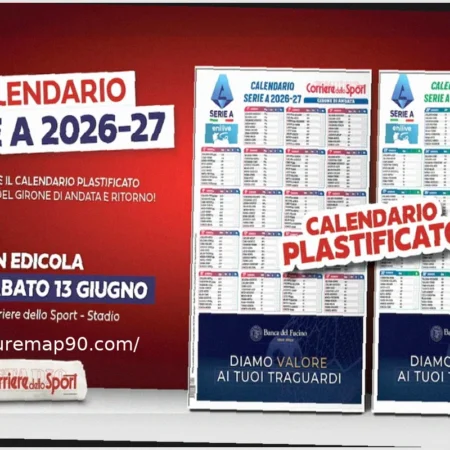 Serie A Calendar Available with Today’s Newspaper