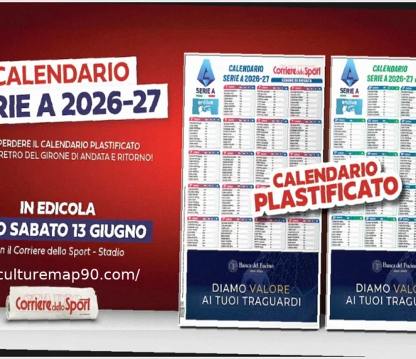 Serie A Calendar Available with Today’s Newspaper